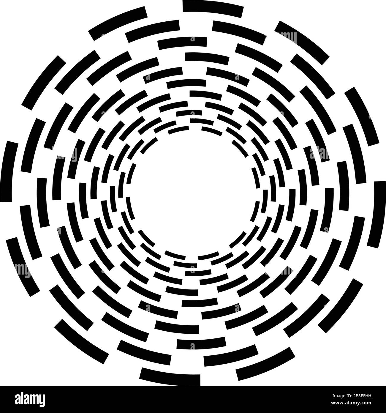 Monochrome volute, vortex shapes. Twisted helix elements. Rotation ...