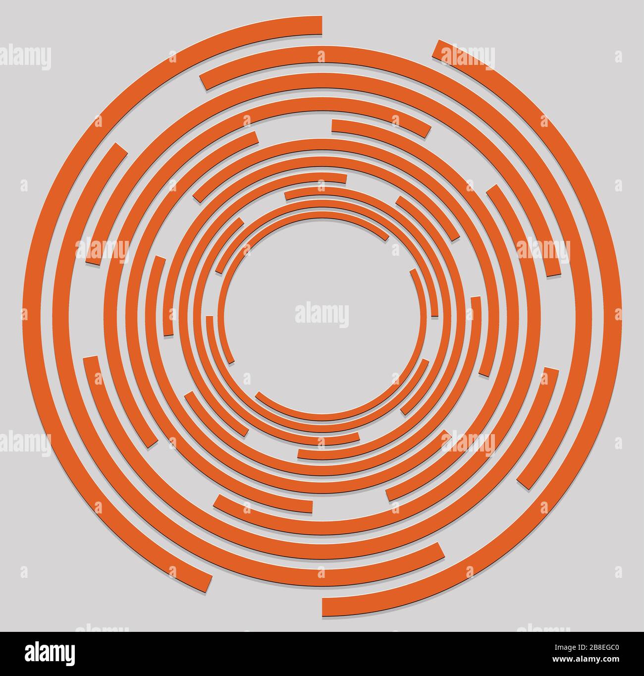 duotone curly, coil, gyration volute shape. twine vortex rotating in ...