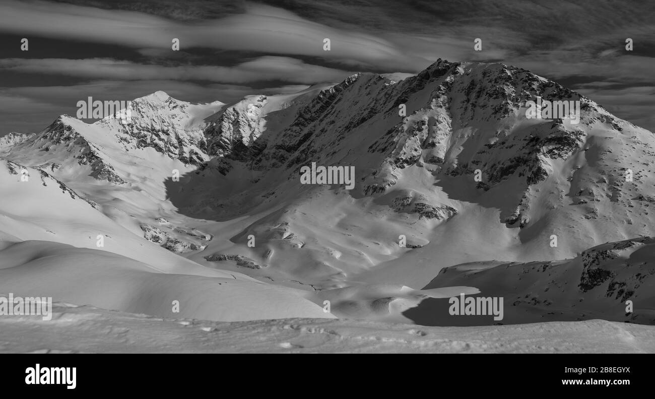 Glacier french alps Black and White Stock Photos & Images - Alamy