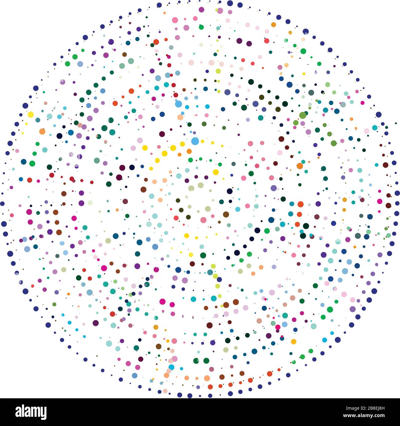 Random Dots Element Random dots, circles abstract. Speckles, dotted radial, radiating ...