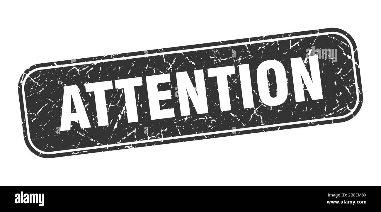 Square grunge black attention Stock Vector Images - Alamy