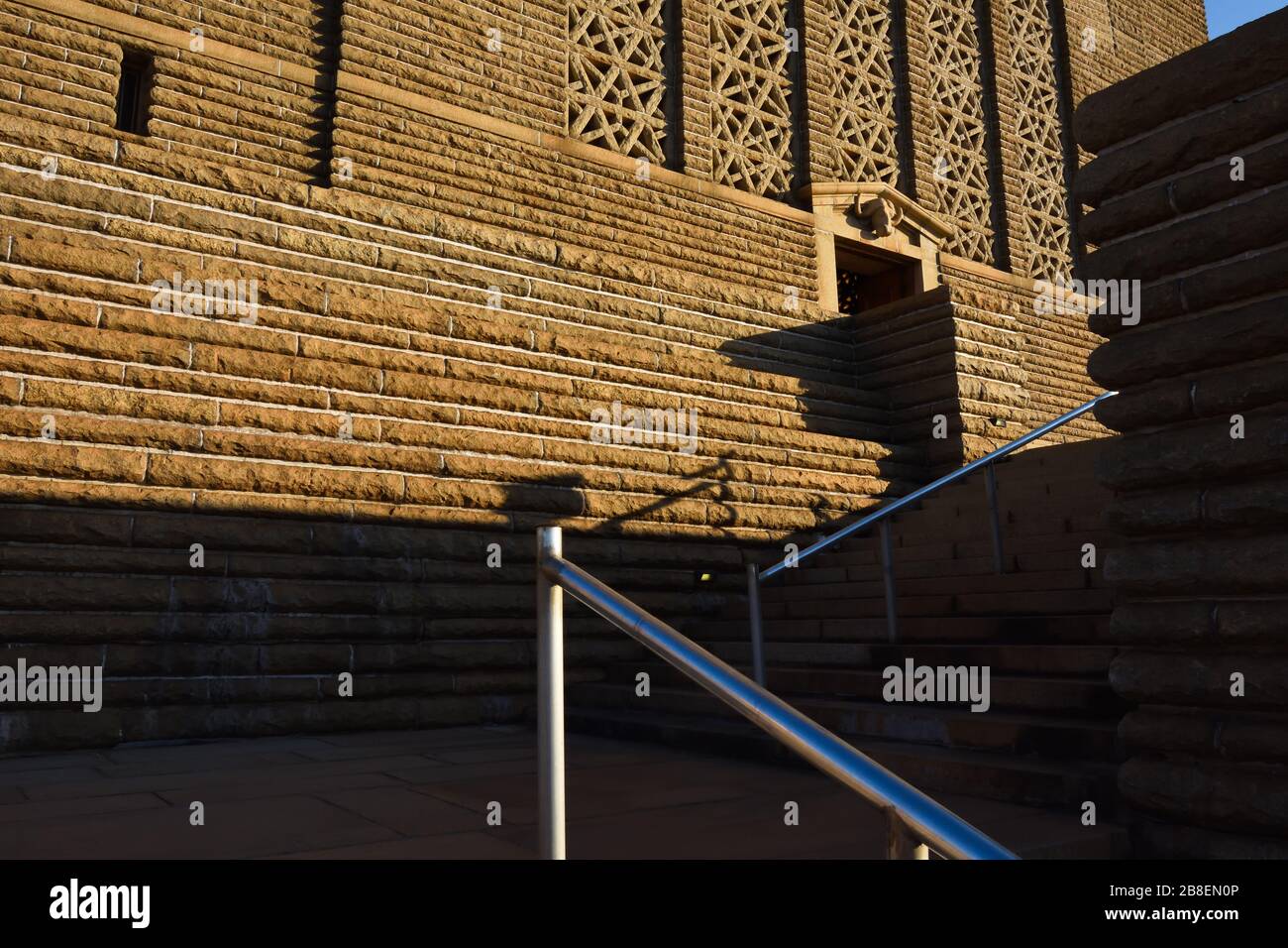 Stairway To The Entrance Of The Voortrekker Monument Stock Photo