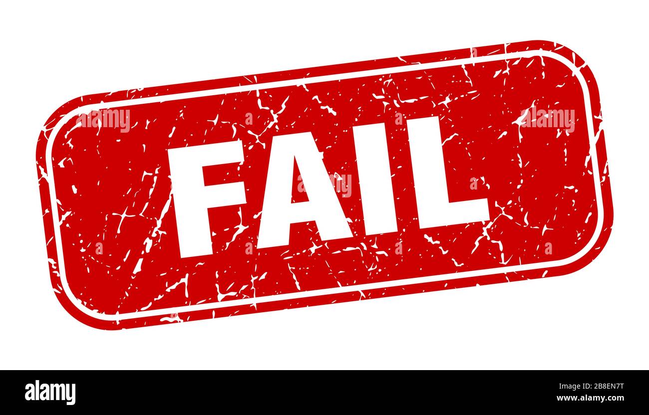 fail stamp. fail square grungy red sign Stock Vector Image & Art - Alamy