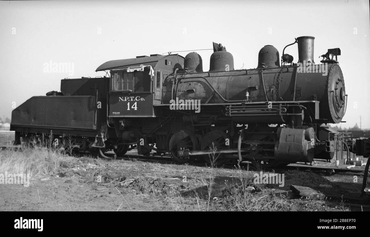 N.P.T.Co Northern Pacific Terminal Co railway Engine 14 Portland Oregon