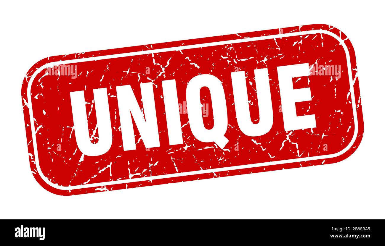  unique stamp. unique square grungy red sign Stock Vector Image & Art ...