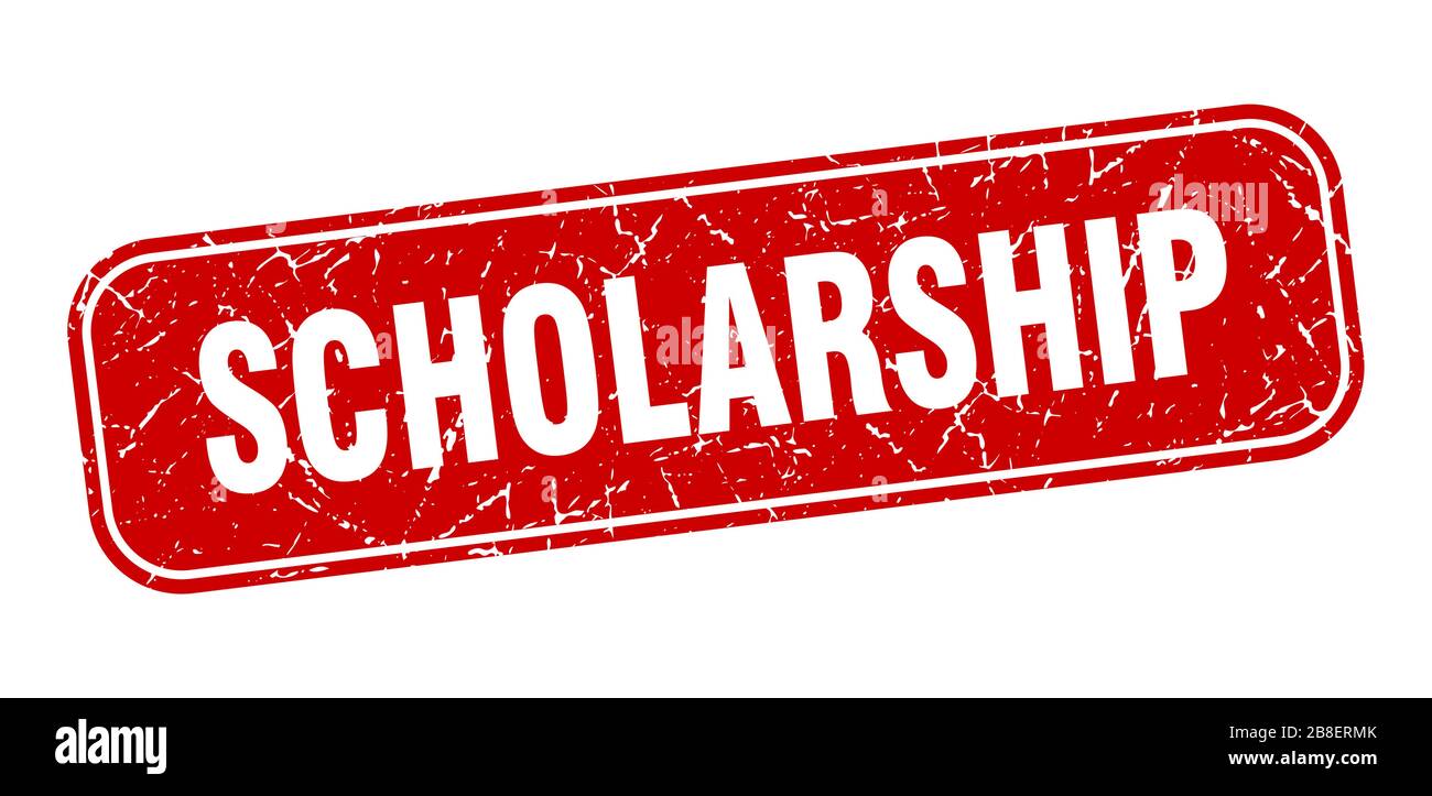 scholarship stamp. scholarship square grungy red sign Stock Vector