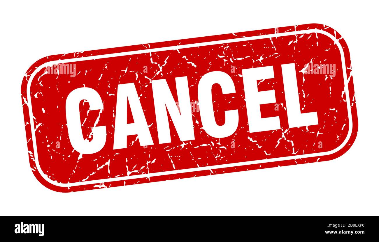Cancel sign rounded red hi-res stock photography and images - Alamy