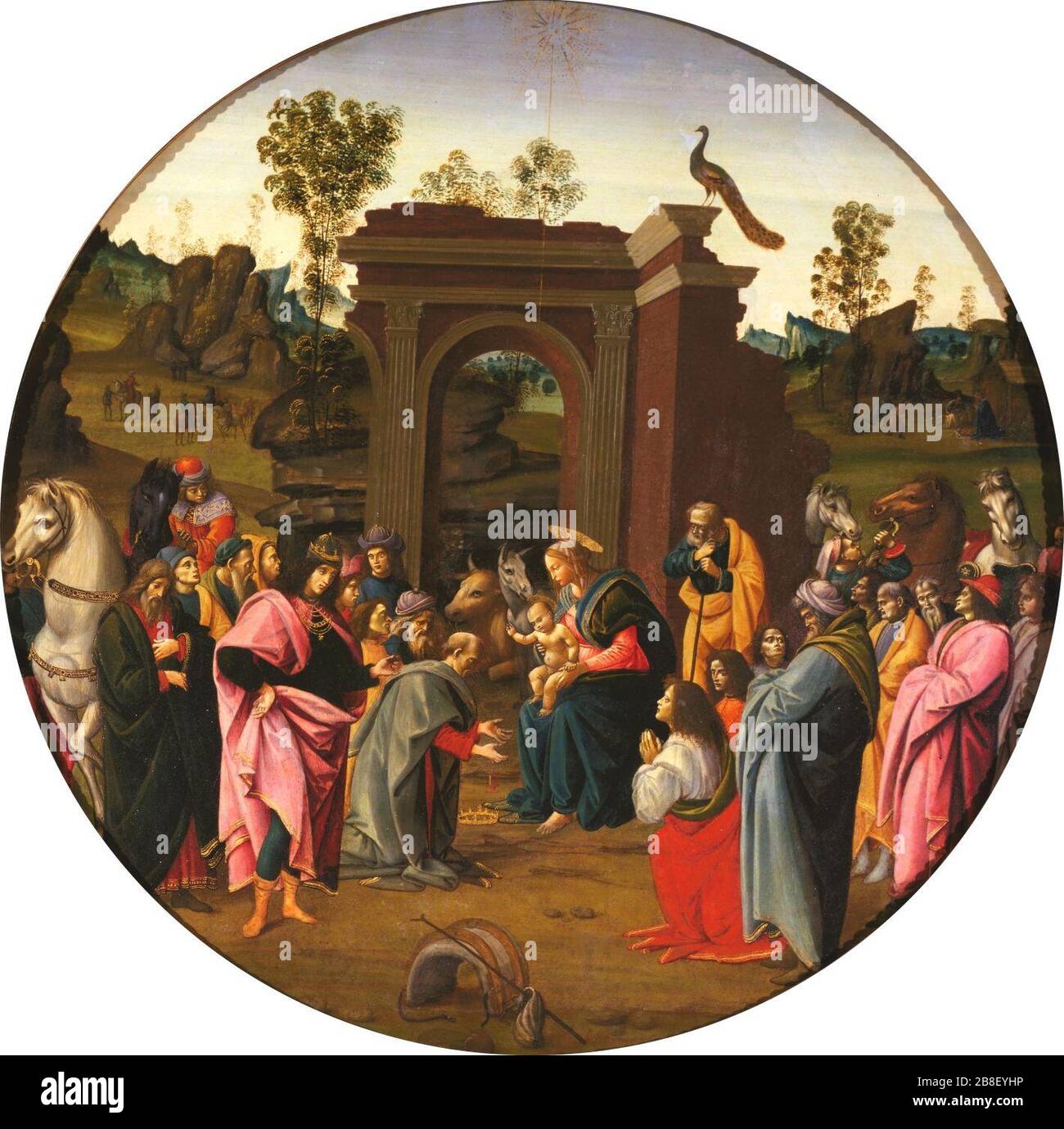 Bartolomeo Di Giovanni - The Adoration of the Magi Stock Photo - Alamy