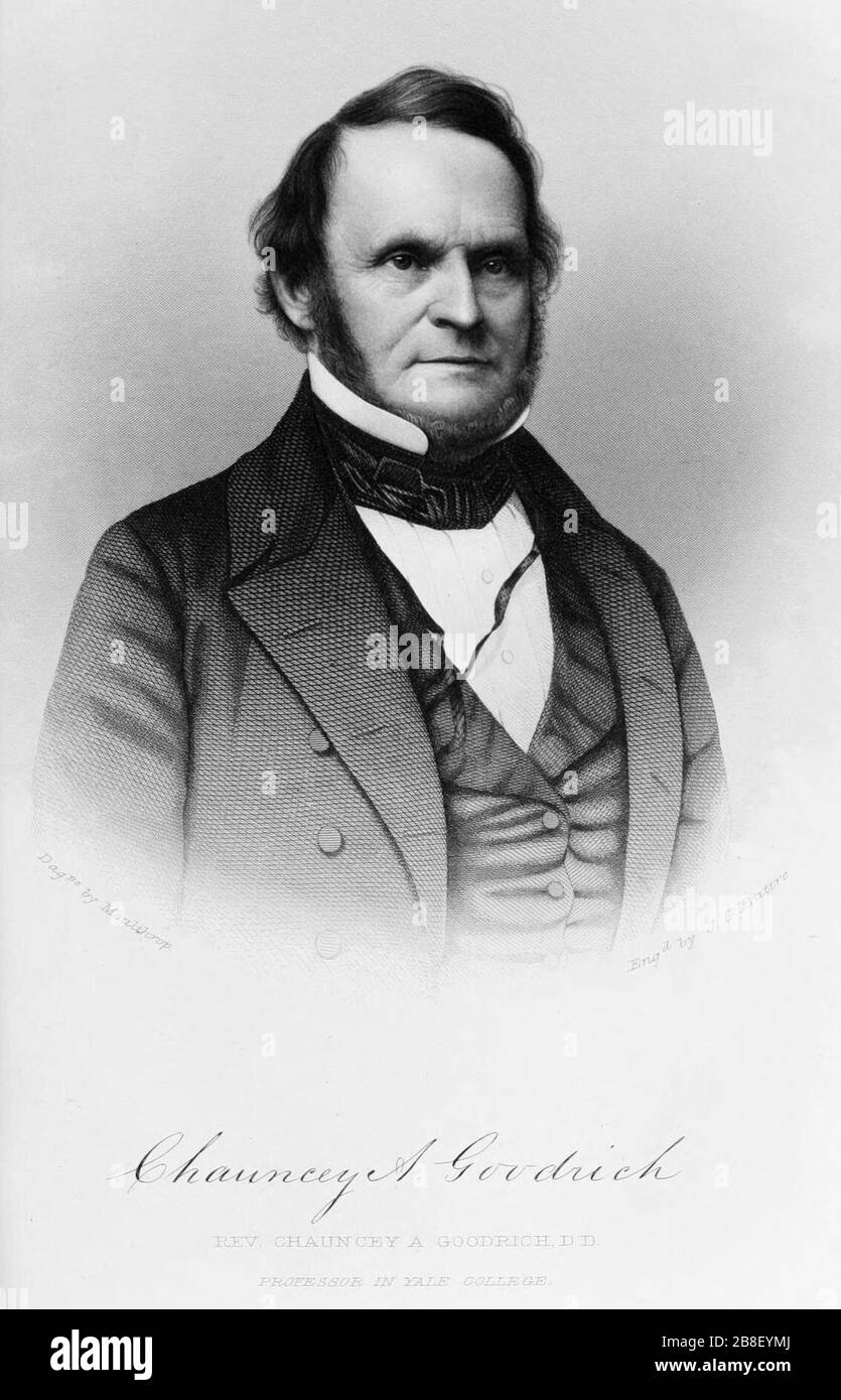 Chauncey A Goodrich 1873 Catalogue Yale Divinity School Stock Photo Alamy