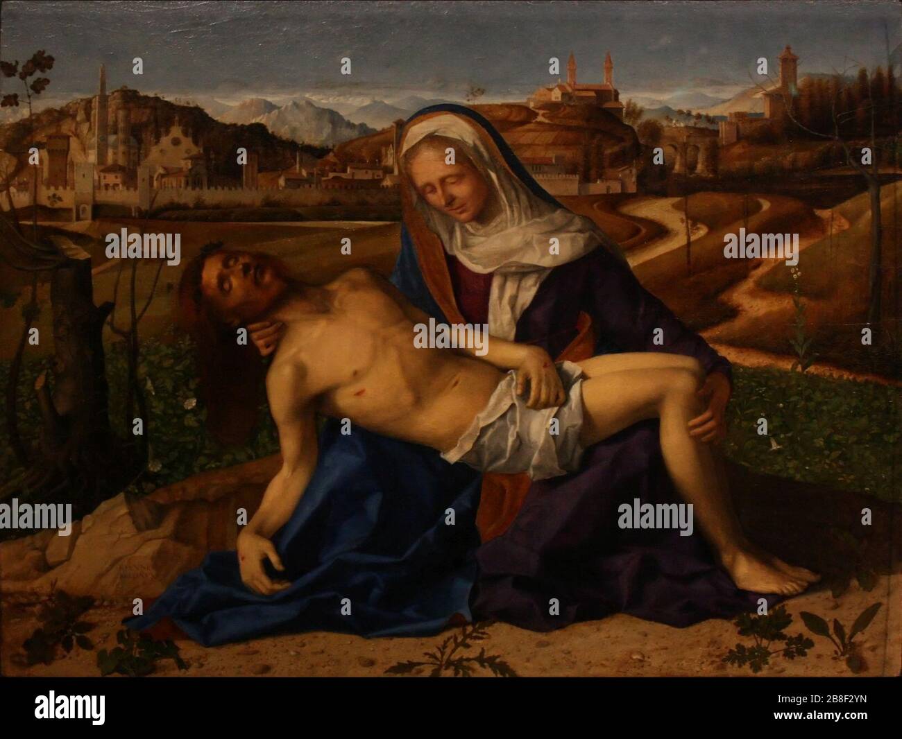 Giovanni Bellini - Pietà. Stock Photo