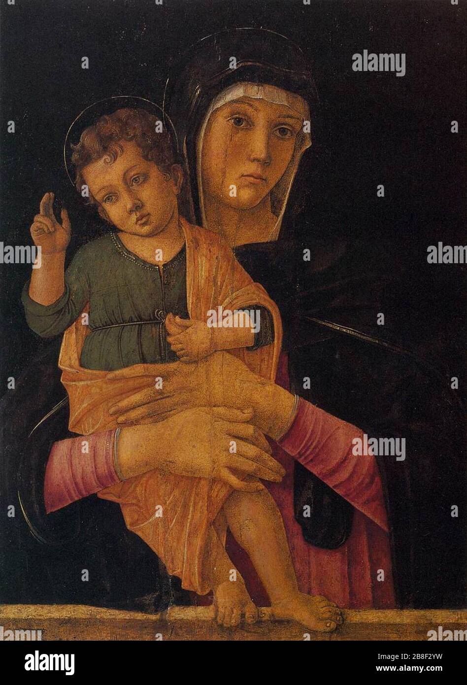 Giovanni Bellini - Madonna with Child Blessing Stock Photo - Alamy