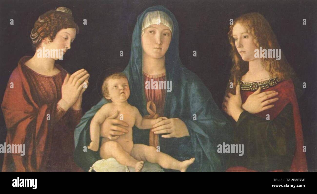 Giovanni Bellini - Sacra conversazione dell'Accademia. Stock Photo