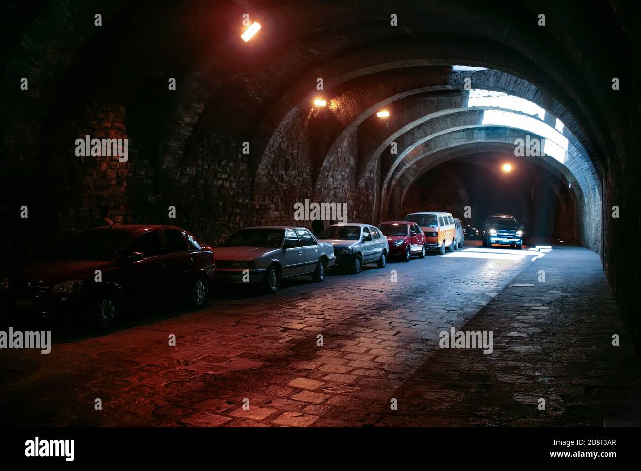 Underground road, Guanajuato, Mexico Stock Photo