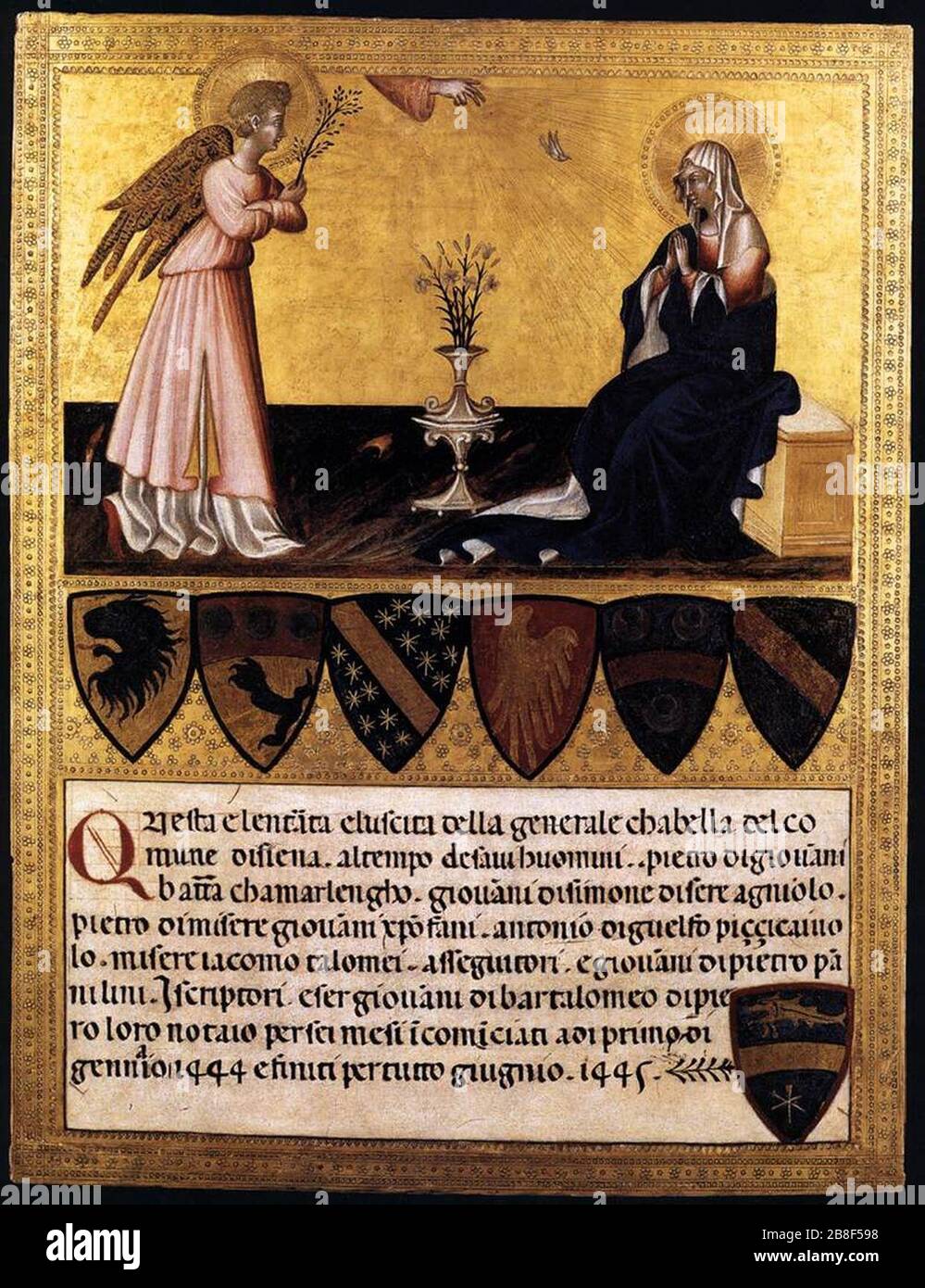 Giovanni di paolo, Annunciation Stock Photo - Alamy