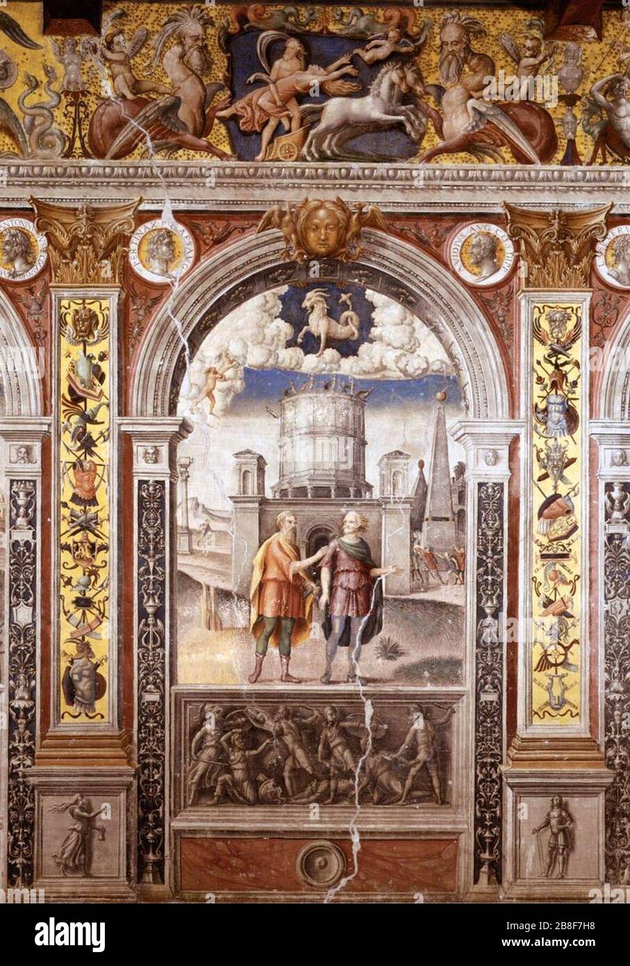 Giovanni Maria Mantua, Palazzo d'Arco, Sala dello Zodiaco