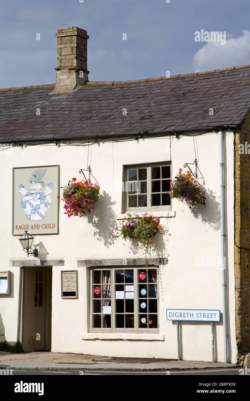 Eagle & Child Pub on Digbeth Street, StowontheWold, Gloucestershire