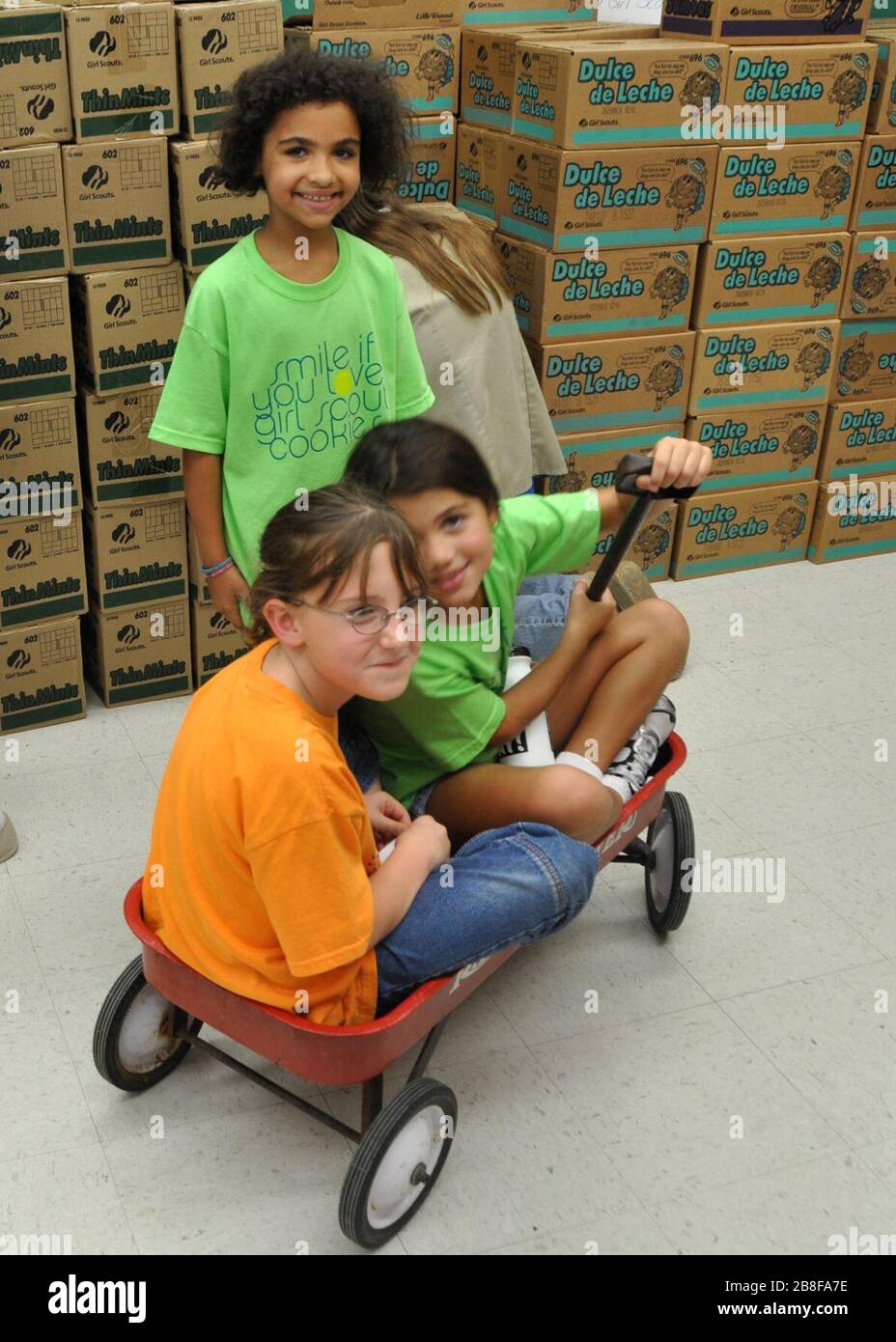 Girl Scout Cookies Arrive at GTMO Stock Photo