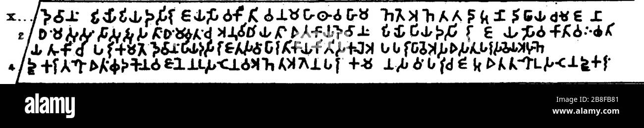 Girnar Major Rock Edict No10. Stock Photo