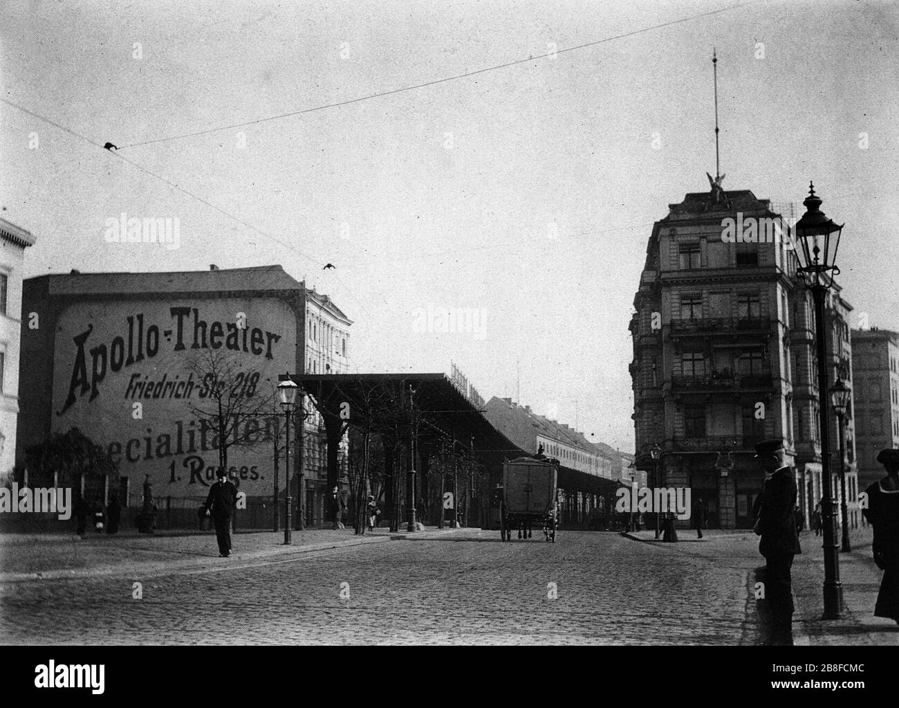 Gitschiner Straße, Berlin 1900. Stock Photo