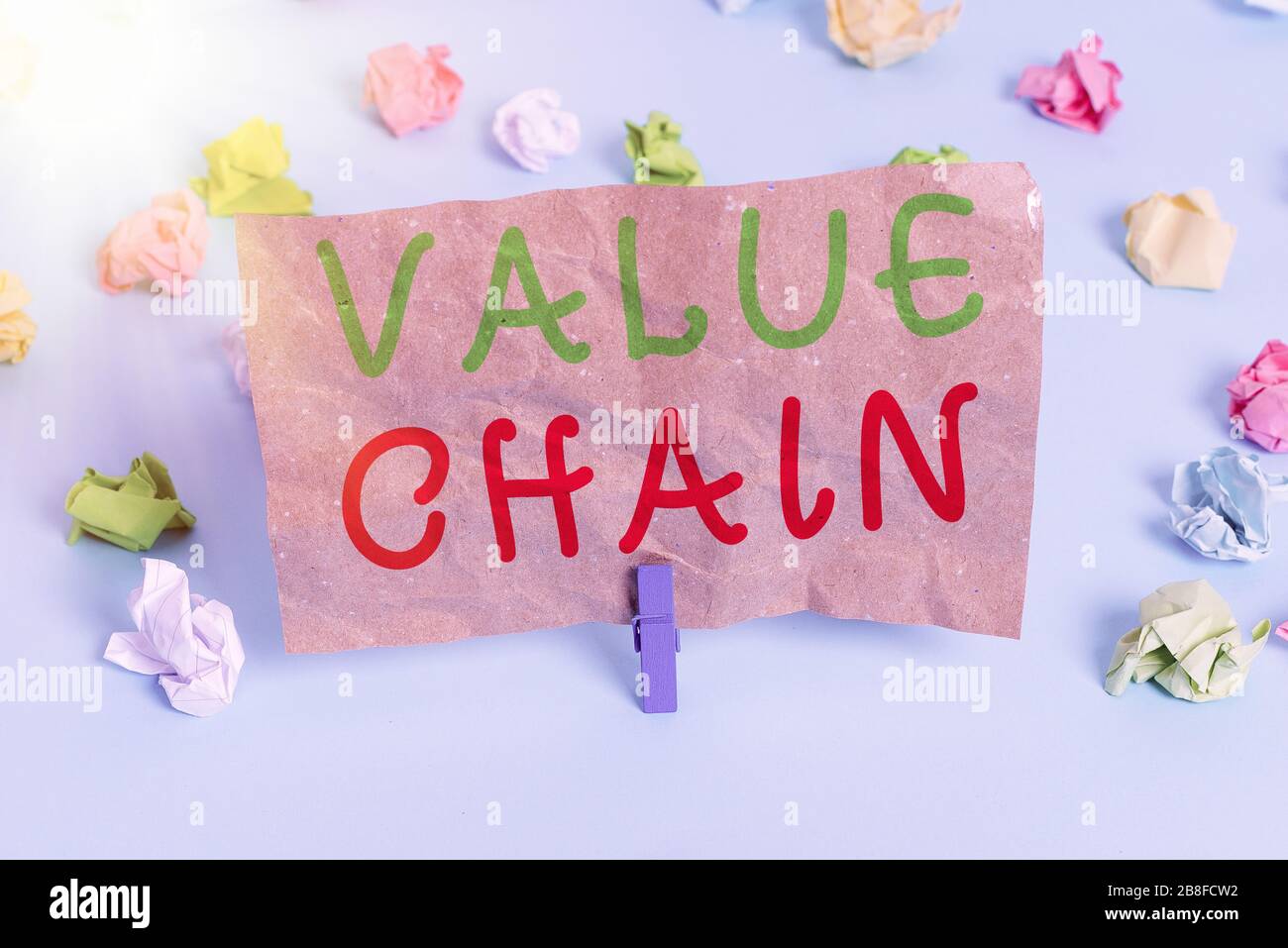 Text sign showing Value Chain. Business photo text process or ...