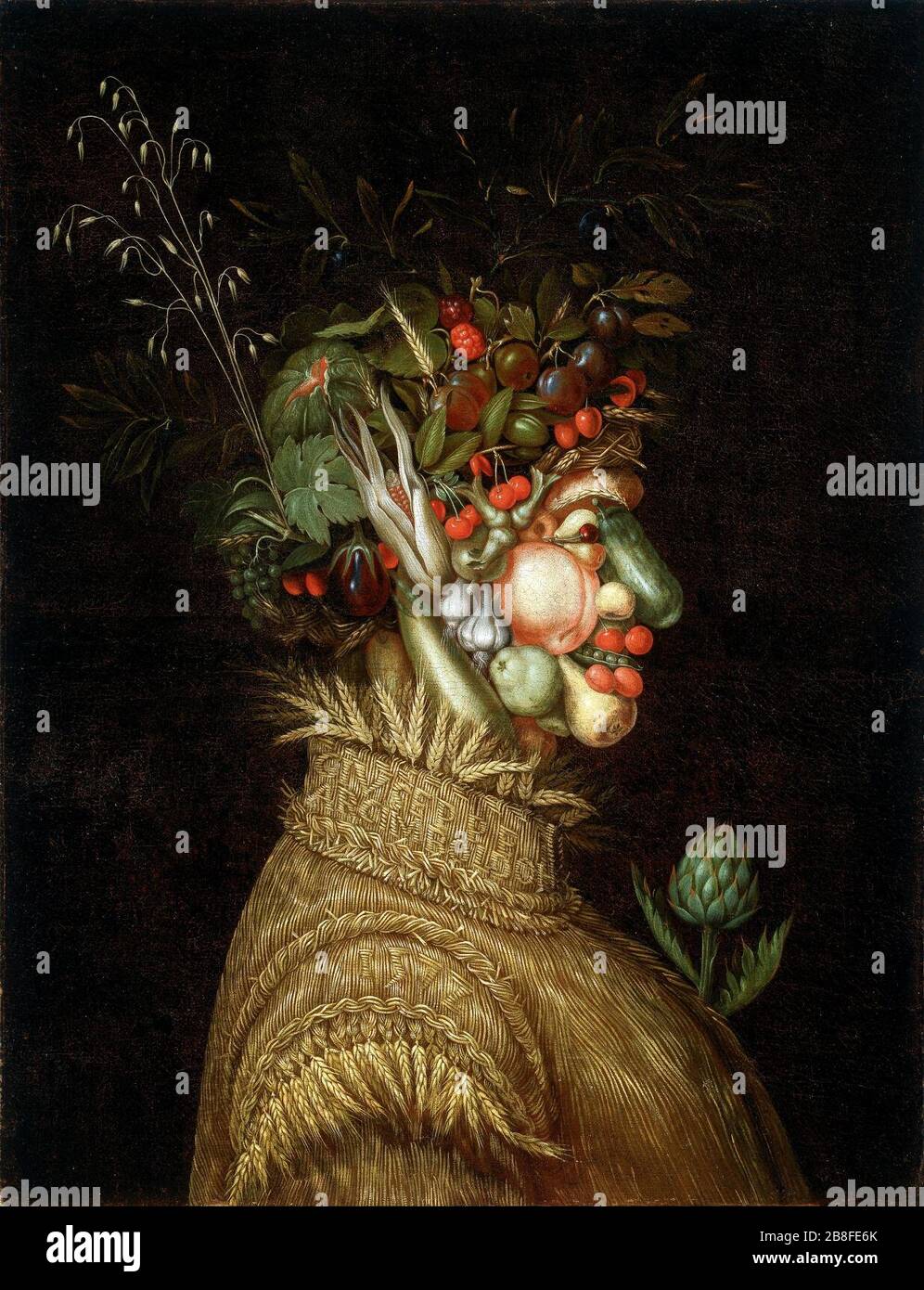 Giuseppe Arcimboldo - Allegorical Portrait- ‘Summer‘ Stock Photo