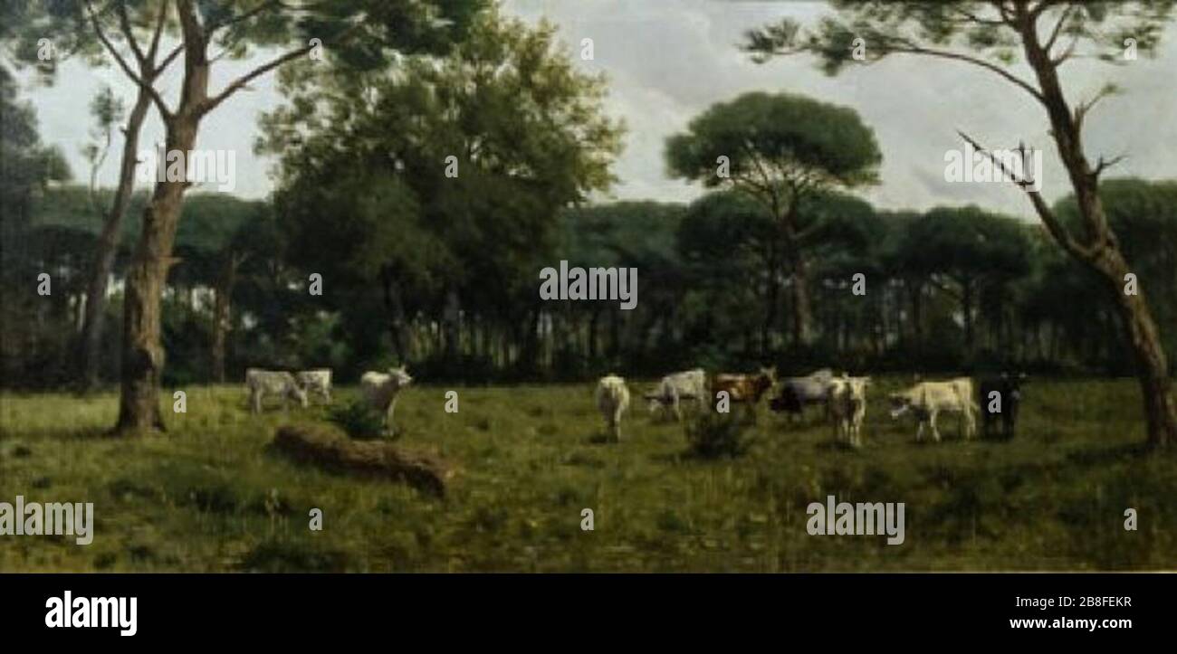 Giuseppe Benassai Una a San Rossore Stock Photo Alamy