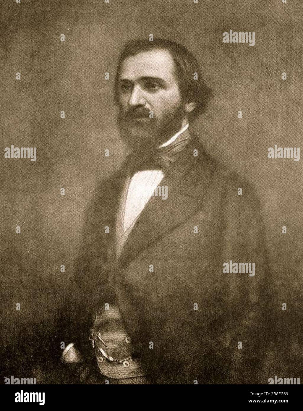 Giuseppe Verdi portrait. Stock Photo