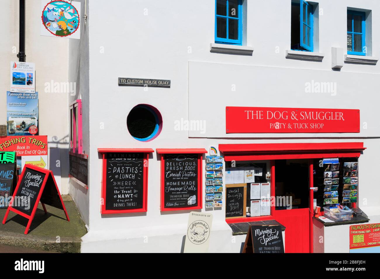 Pasty Shop, Custom House Quay, Falmouth, Cornwall, England, United