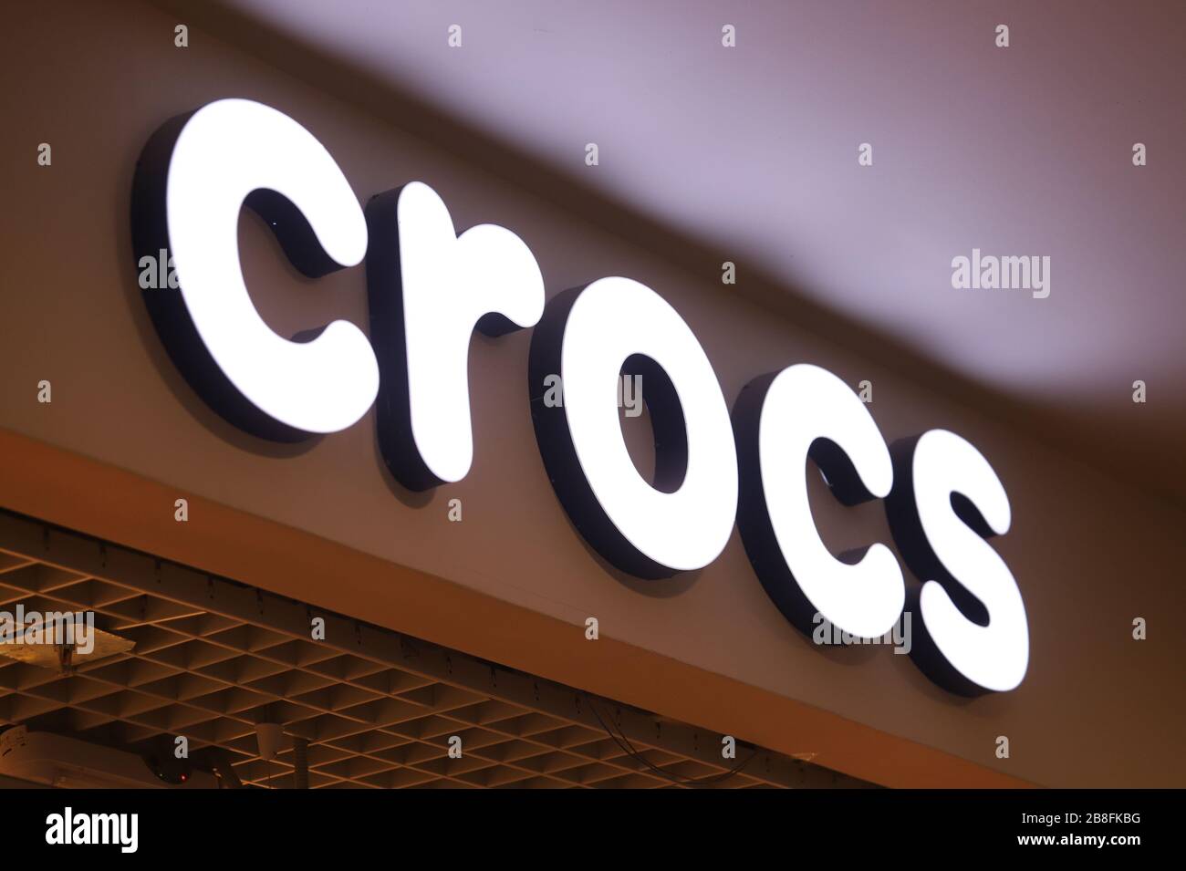 Crocs logo seen at Galeria Shopping and Entertainment Centre Stock Photo -  Alamy