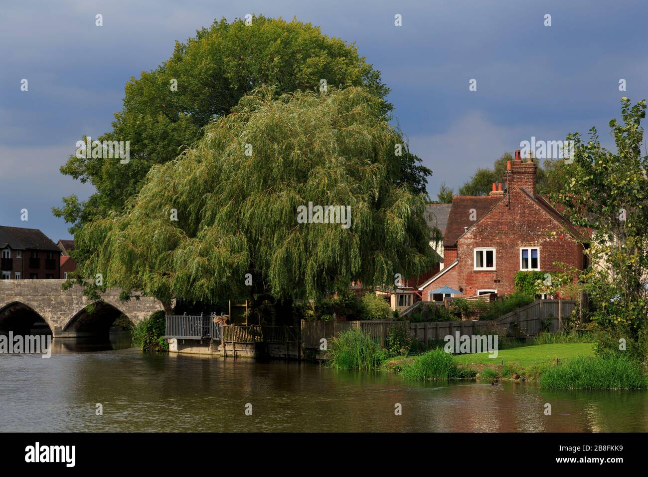 River Avon Fordingbridge Town New Forest Hampshire England United