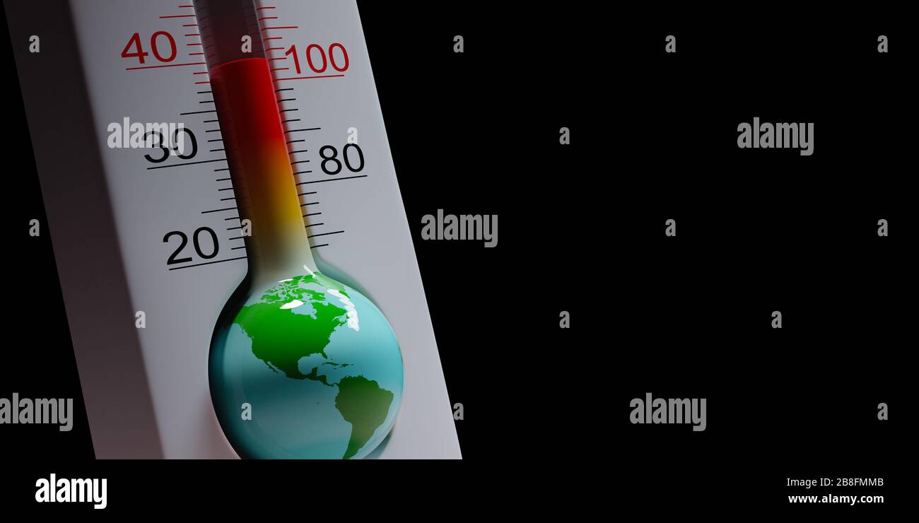 Earth Thermometer, Global Pandemic Concept Stock Photo Alamy