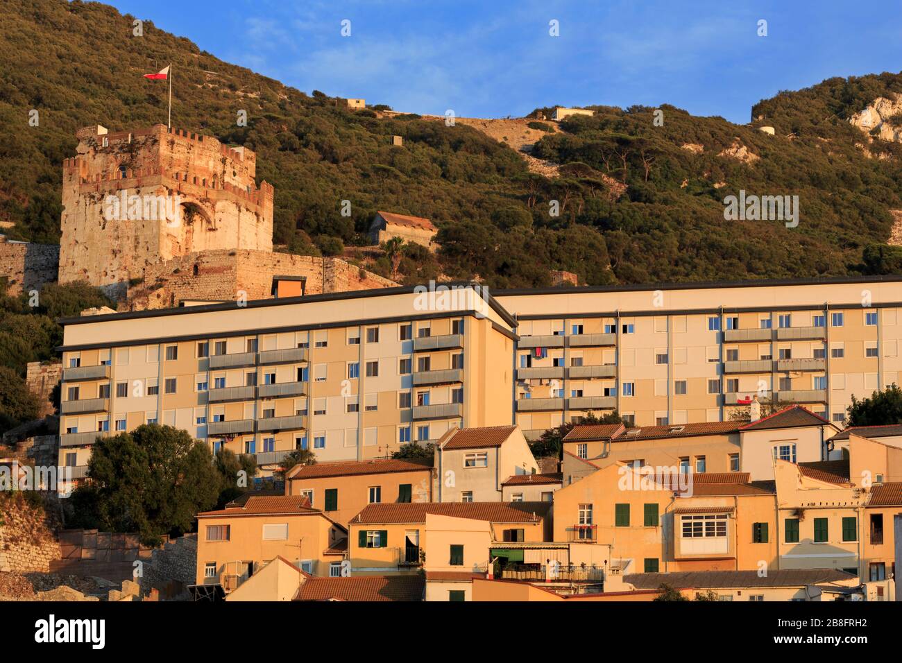 Moorish Castle, Gibraltar, United Kingdom, Europe Stock Photo