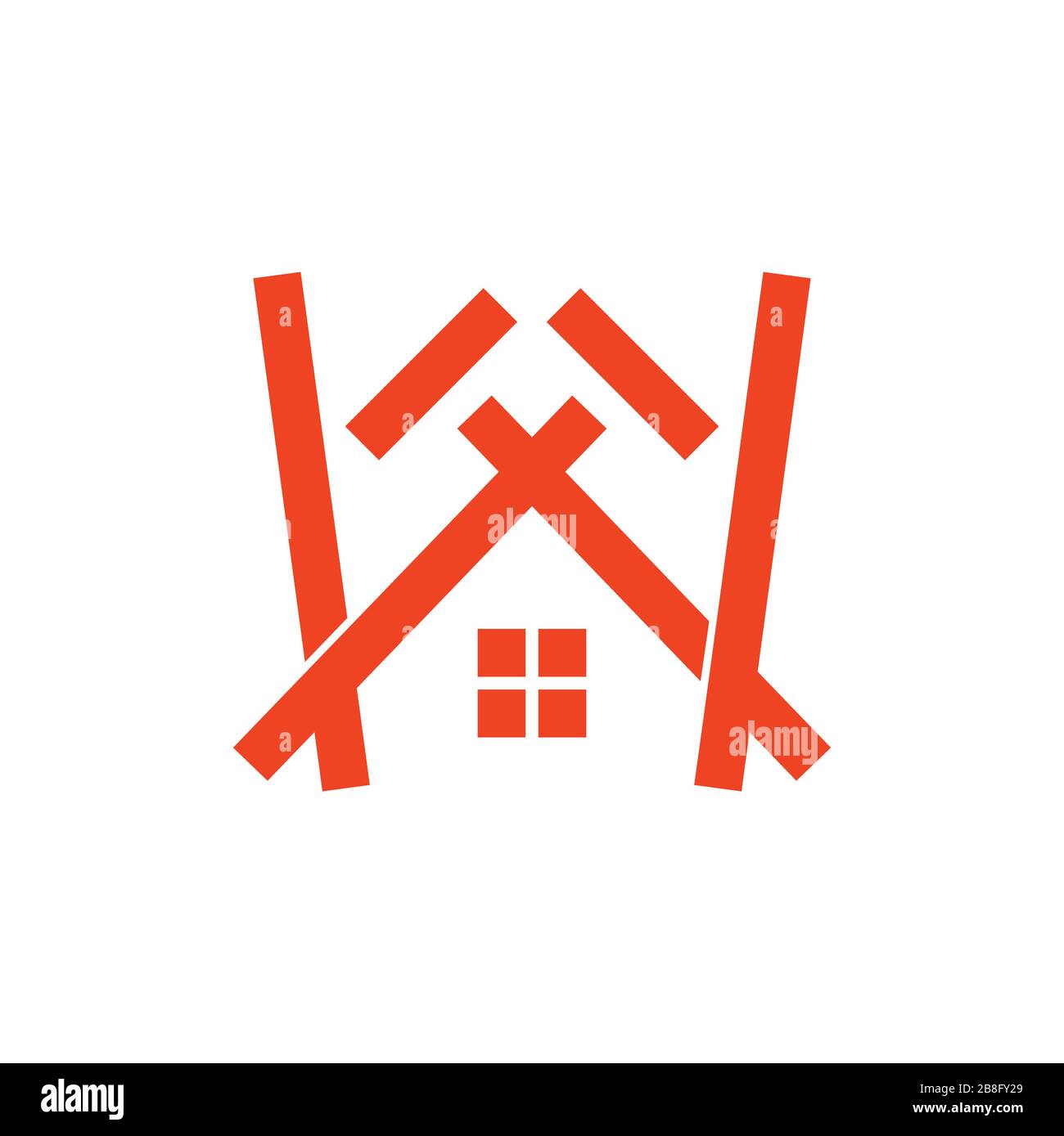 Modern computer on wooden Stock Vector Images - Alamy