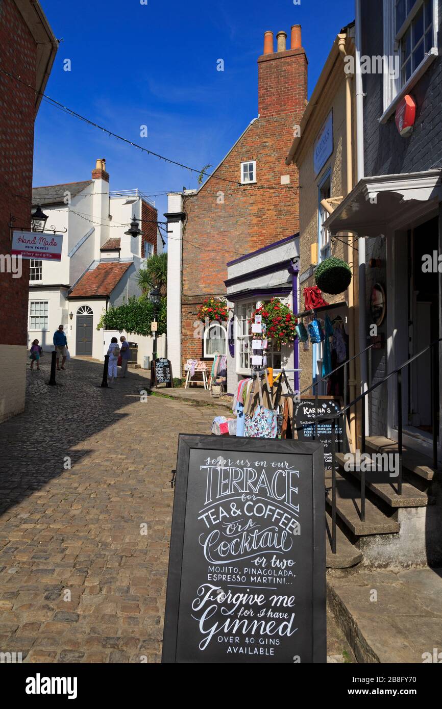 Quay Street, Lymington Town, Hampshire, England, United Kingdom Stock Photo