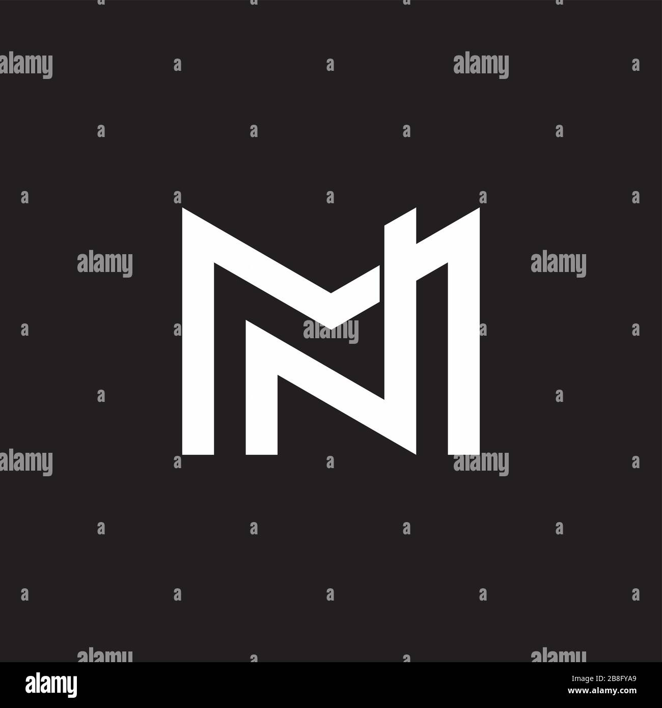 Letter Mn Simple Geometric 3d Overlapping Design Logo Vector Stock Vector Image Art Alamy Letter Mn Simple Geometric 3d Overlapping Design Logo Vector Stock Vector Image Art Alamy