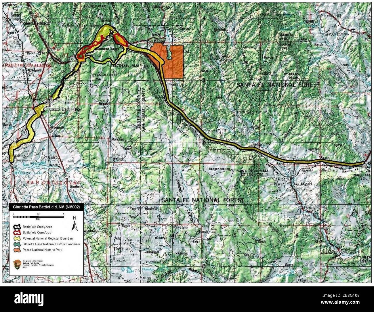 Glorieta Pass Battlefield New Mexico Stock Photo Alamy
