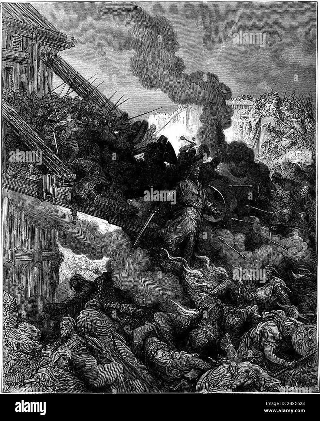 Godfrey Enters Jerusalem Stock Photo Alamy