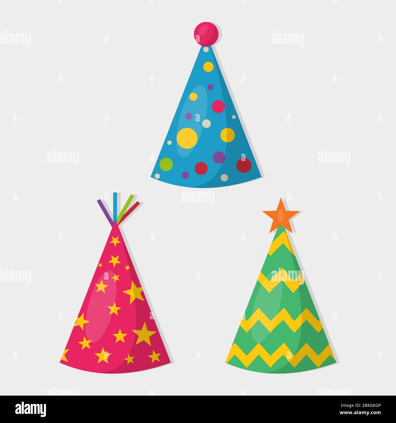 triangle party hat isolated vector illustration Stock Vector Image