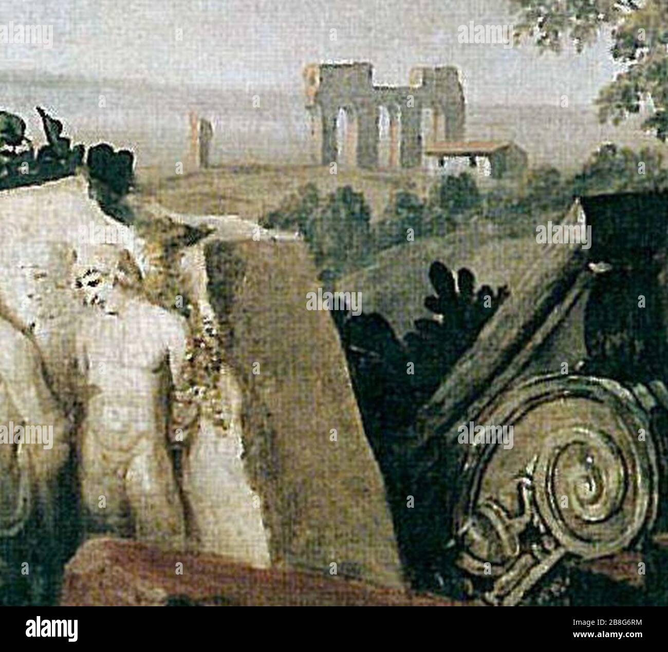 Goethe in der Campagna (Ruinen Stock Photo Alamy