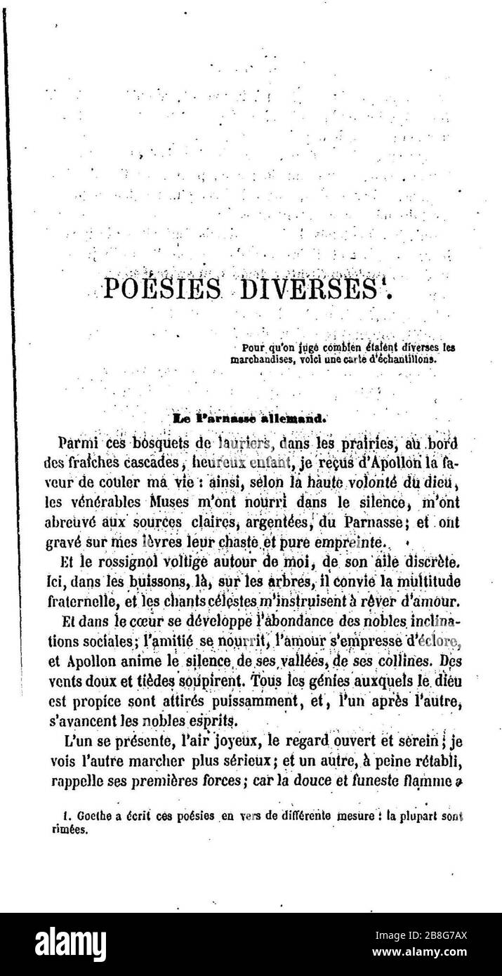 Goethe, I 194 Stock Photo Alamy