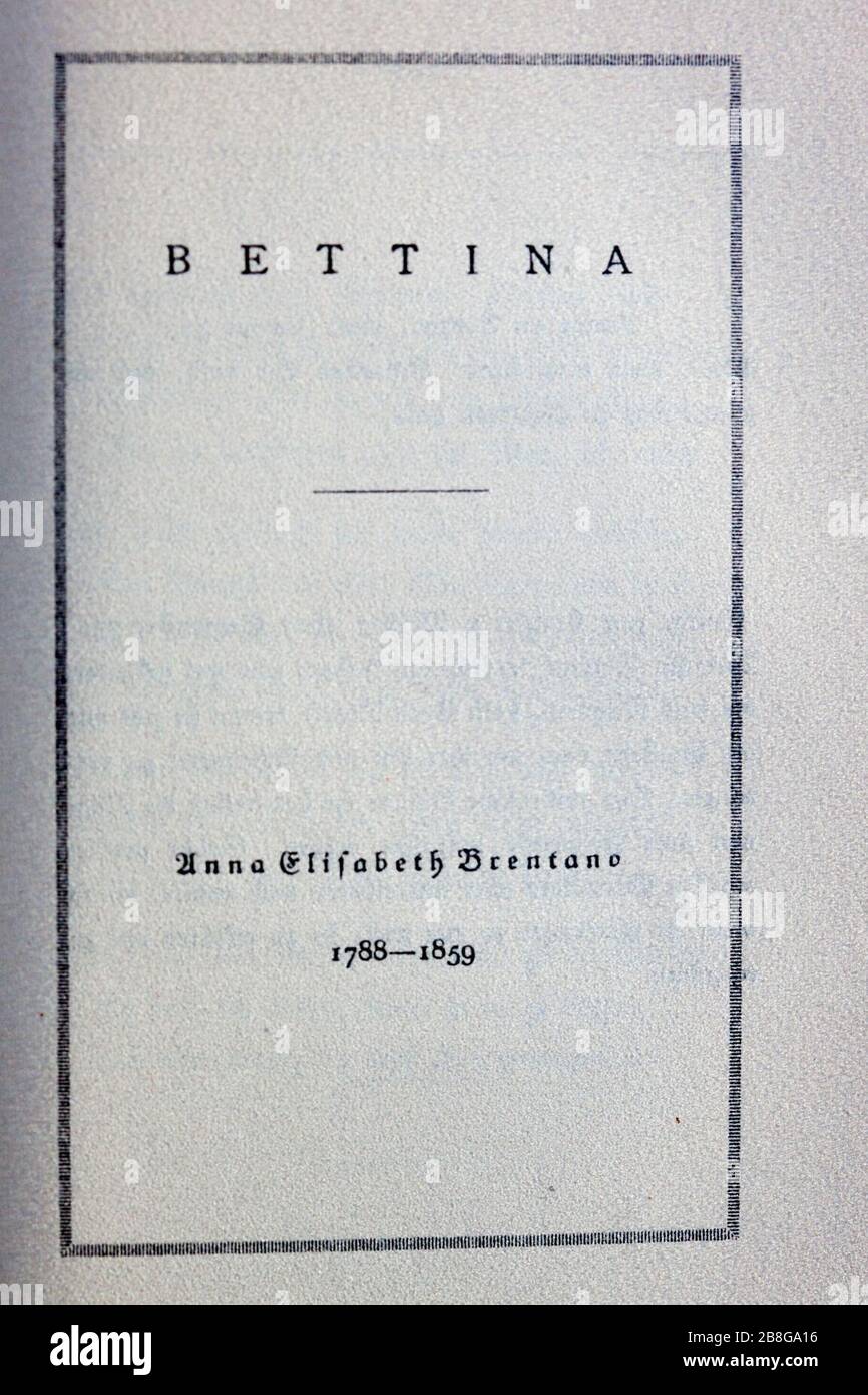 Goethes Liebesgedichte im Insel Verlag-205. Stock Photo