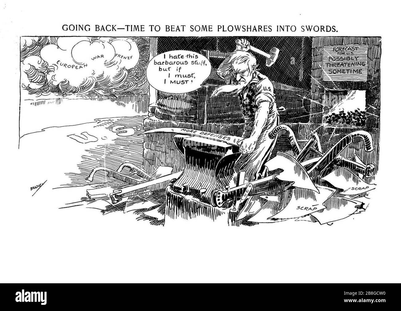 Going back—time to beat some plowshares into swords. Luther D