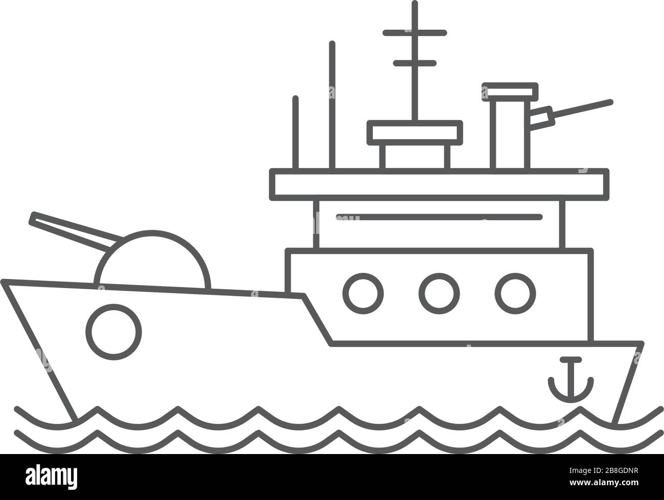 Battleship vector icon navy symbol isolated on white background Stock  Vector Image & Art - Alamy