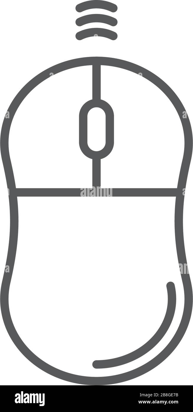 Mouse vector icon symbol isolated on white background Stock Vector ...