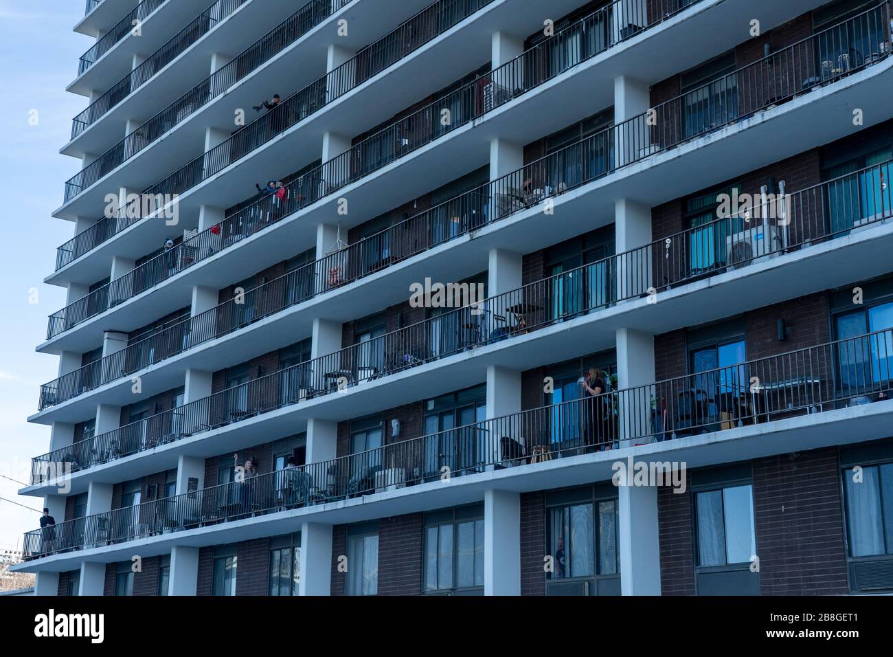 ASTORIA, NEW YORK MARCH 21 Residents at the Shore Towers Condominium