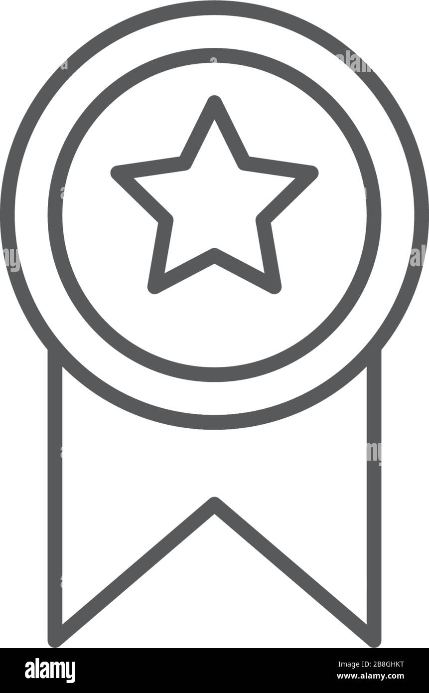 Award Badge vector icon illustration design isolated on white Stock ...