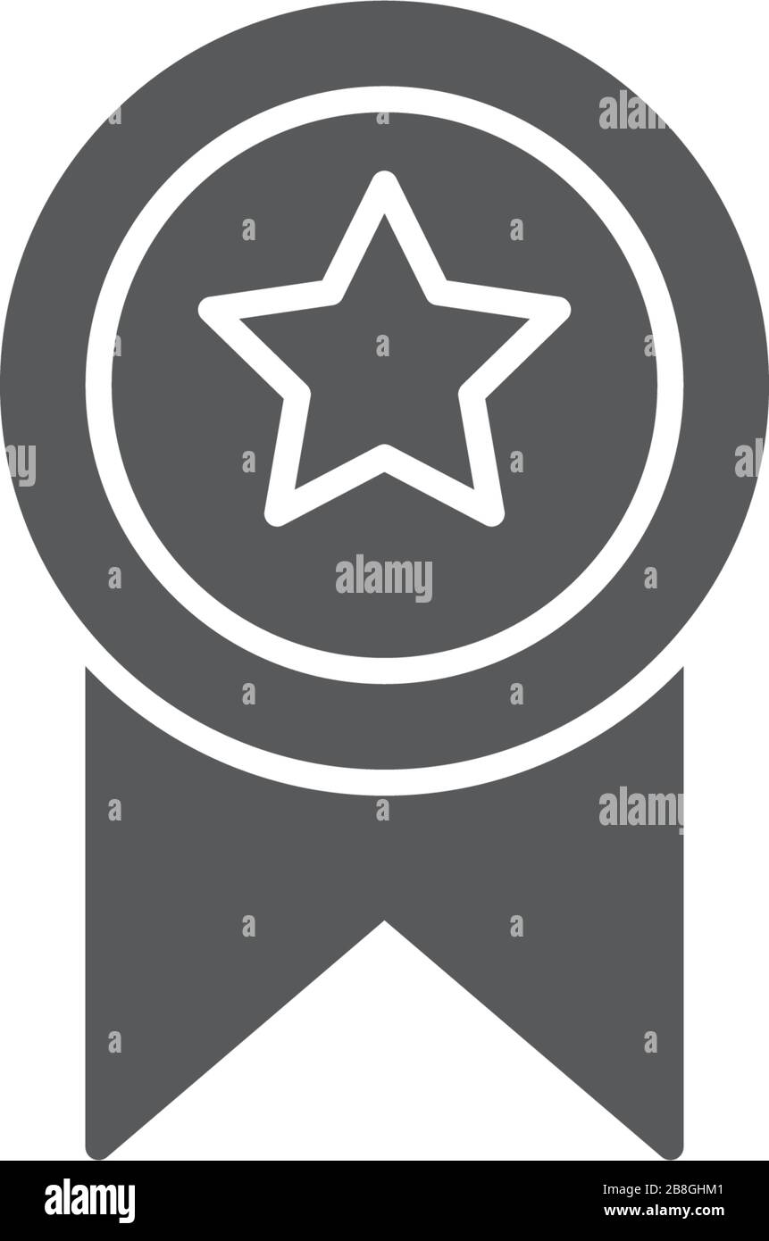 Award Badge vector icon illustration design isolated on white Stock ...