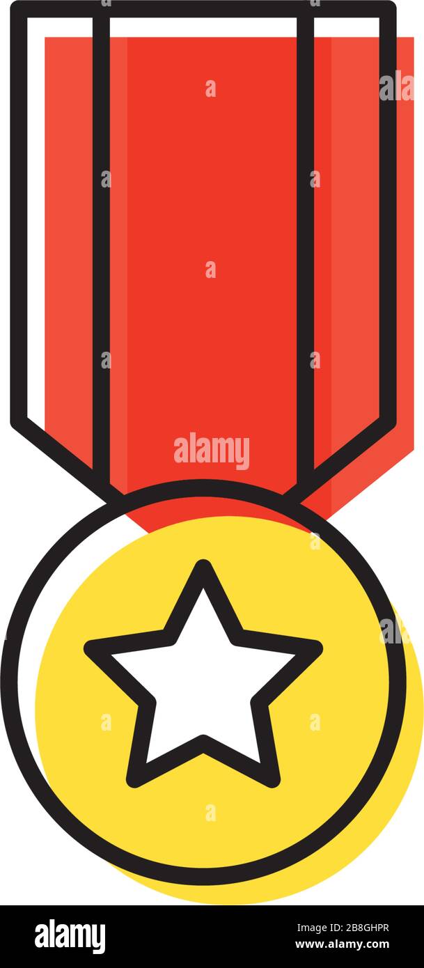 Award Badge vector icon illustration design isolated on white Stock ...