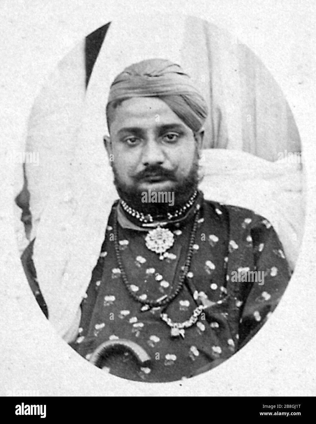 Gopal Singh, Raja of Chamba (ruled 1870-1873).. Stock Photo