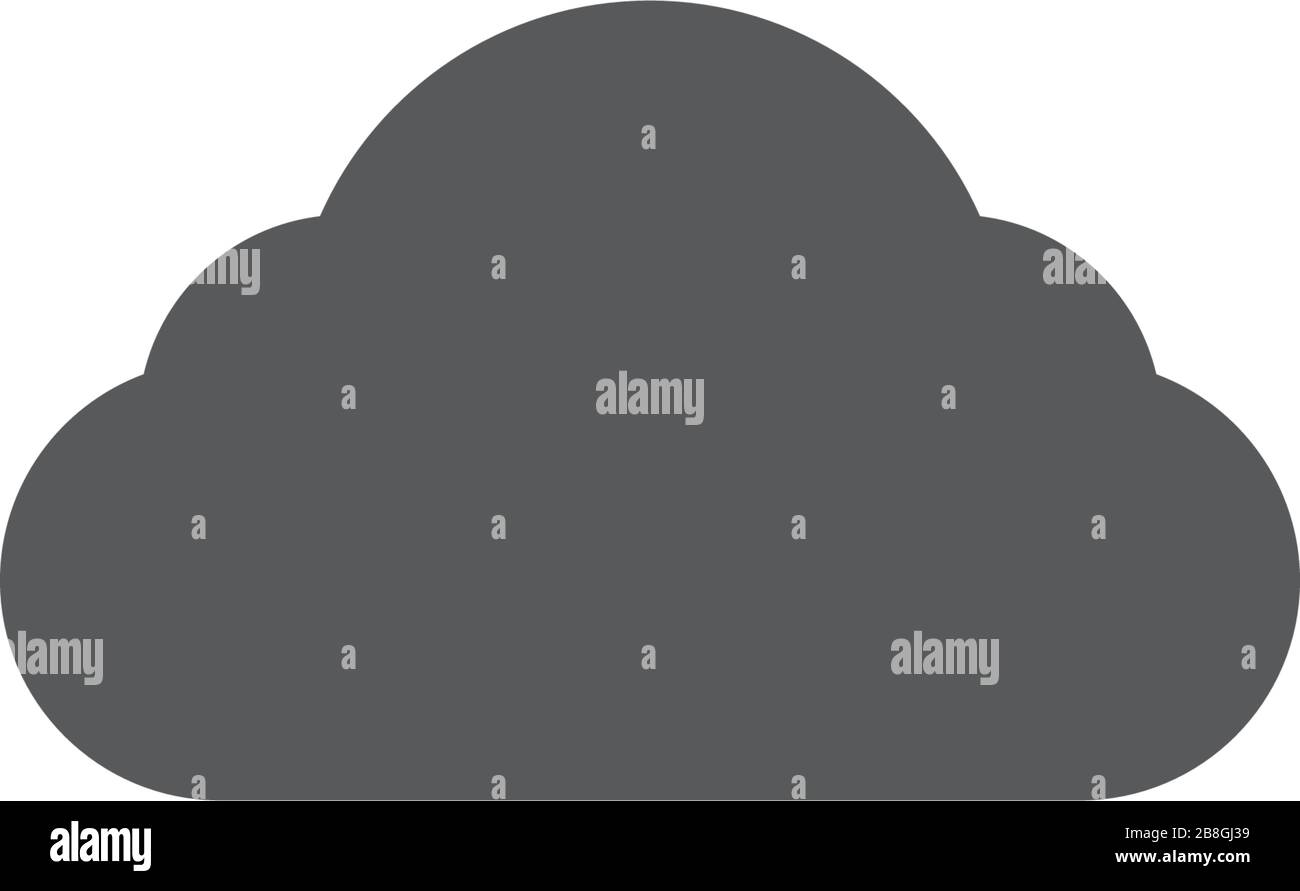 cloud vector icon illustration design isolated on white Stock Vector